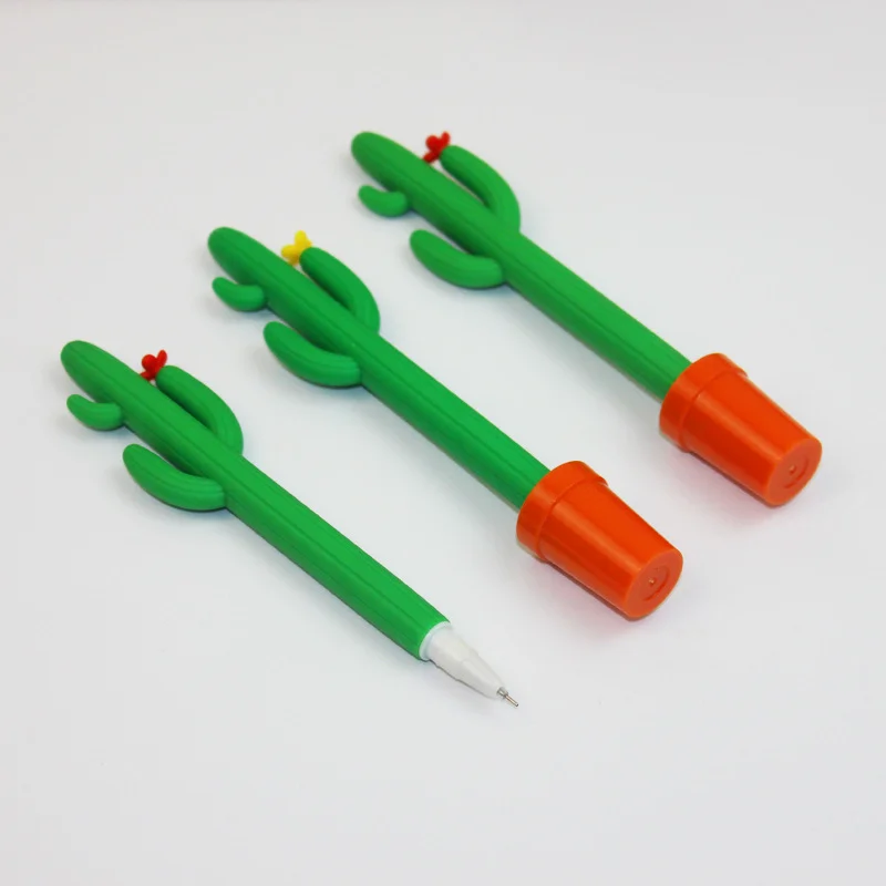 1 шт. канцелярские принадлежности милая Шариковая ручка С КАКТУСОМ в горшке