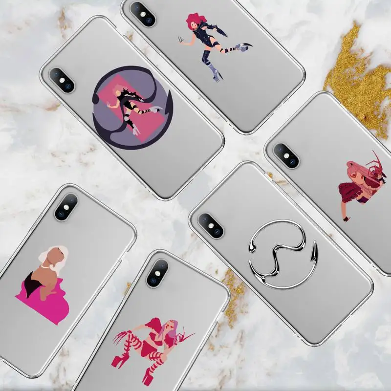 

RUICHI Chromatica Lady gaga Singer Phone Case For Samsung GalaxyS20 S21 S30 FE Lite Plus A21 A51S Note20 Transparent Shell
