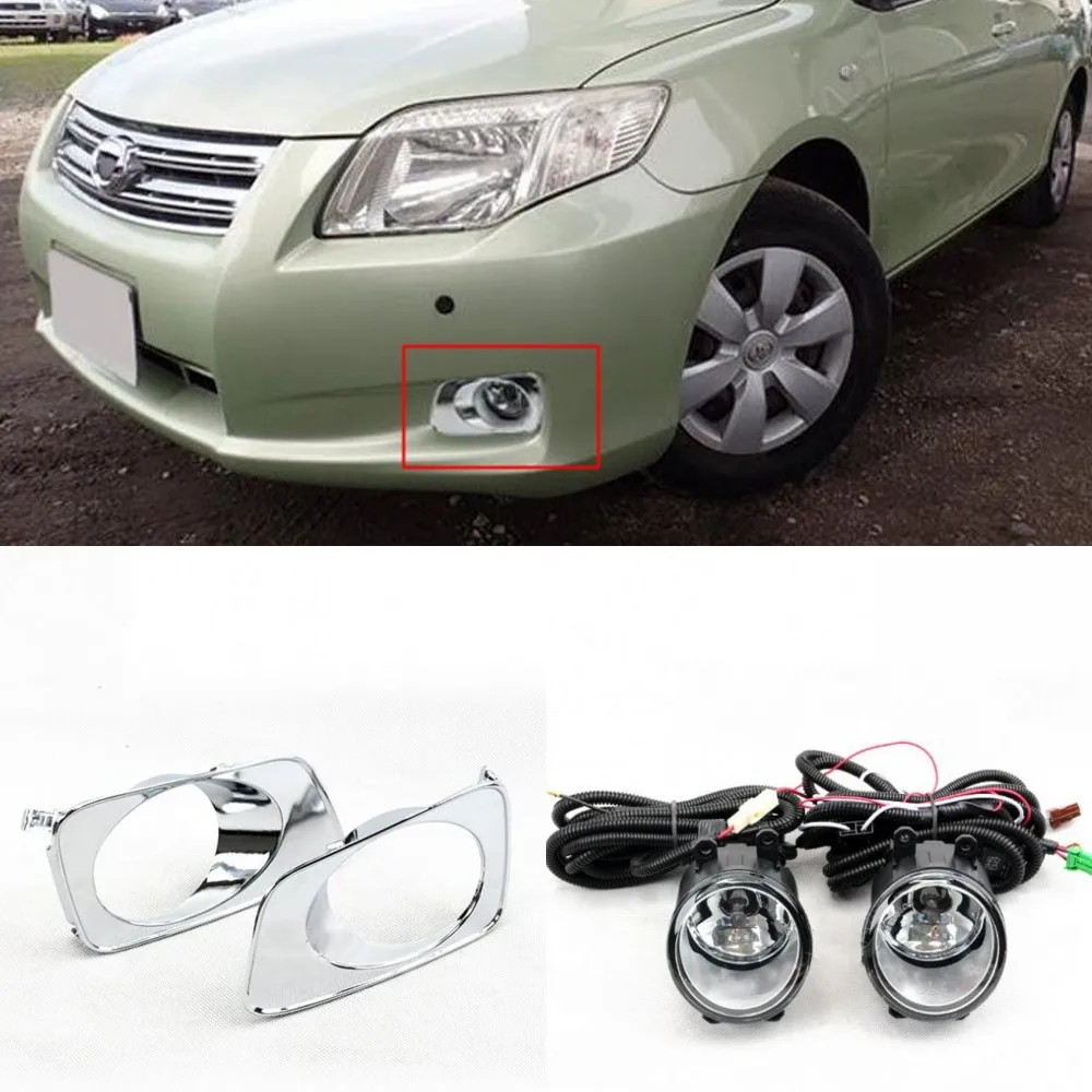 JanDeNing для T OYOTA COROLLA /AXIO /FIELDER 2007 прозрачная передняя противотуманная фара