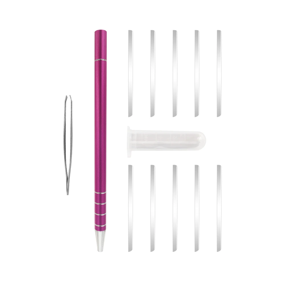 Горячая прическа ручка с гравировкой 10 шт. Нержавеющая сталь бритвенные лезвия