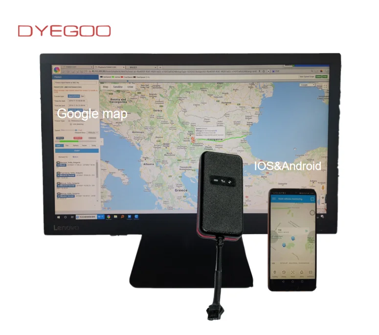 Dyegoo автомобиль gps отслеживающее устройство gsm gps GPRS автомобиль, мотоцикл Водонепроницаемый gps трекер GT003