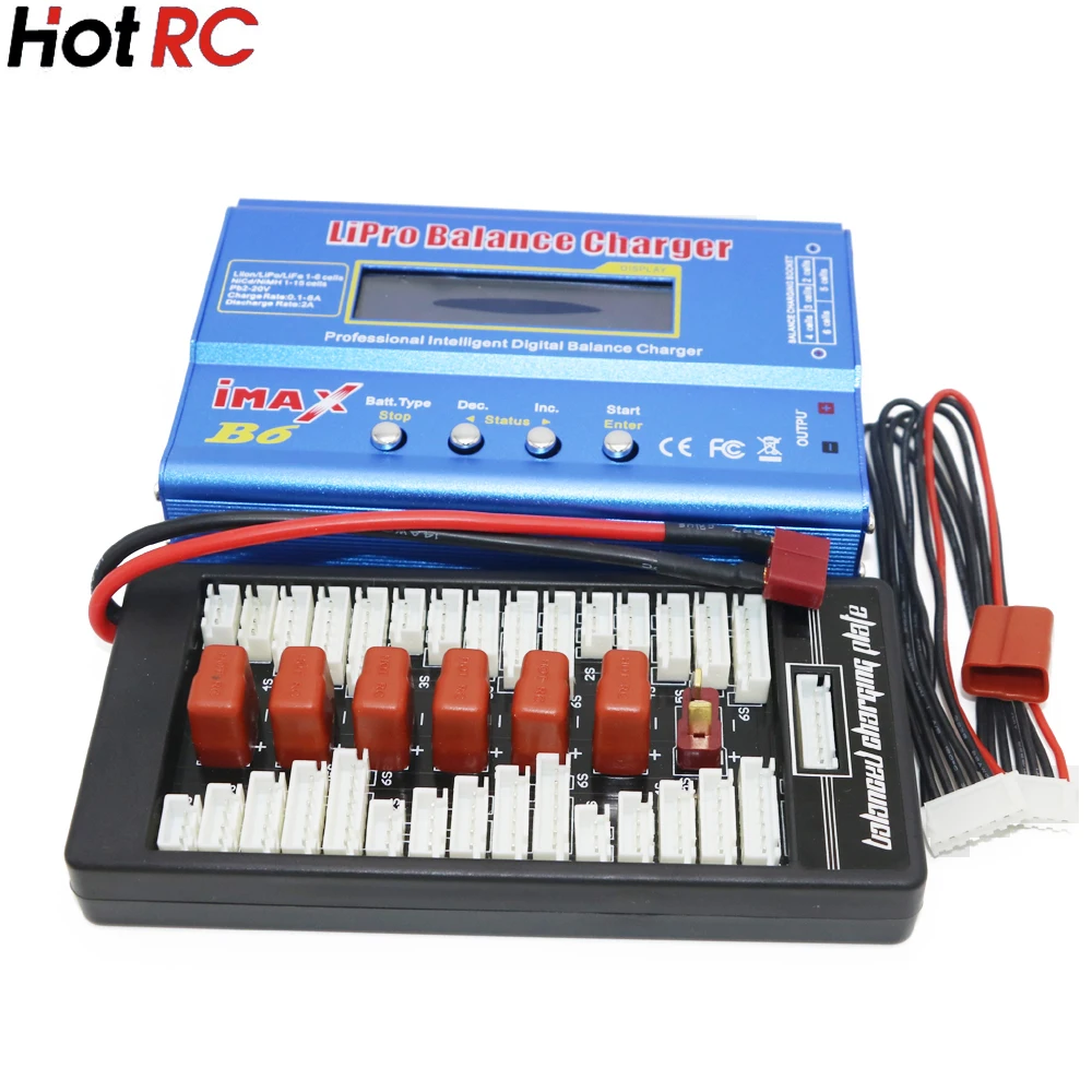 Новый iMAX B6 ЖК экран цифровой RC Lipo NiMh батарея баланс зарядное устройство + B6AC