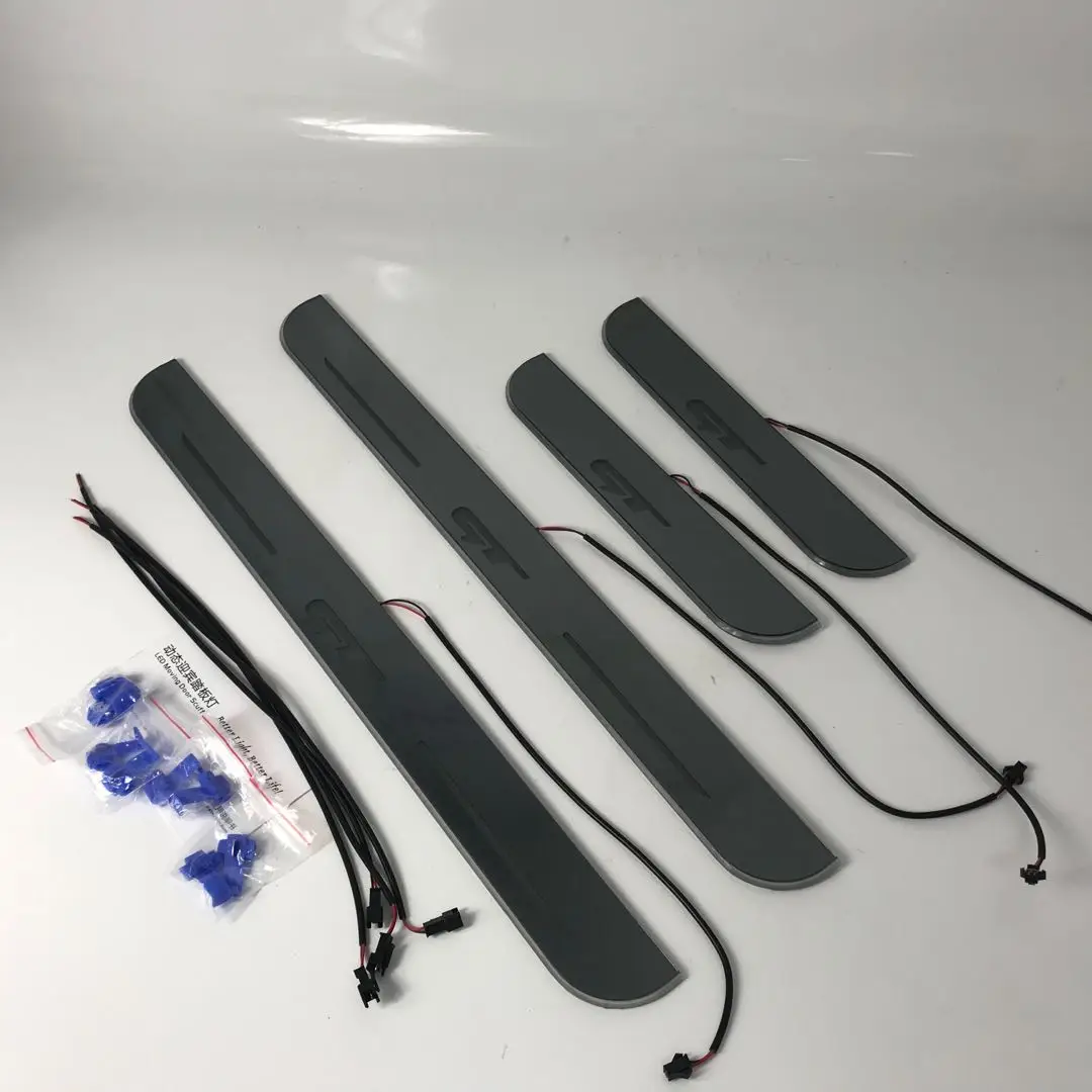 

Acrylic mobile LED welcome scooter wear plate door sill frame path light for Kia Optima GT dedicated Flow/fixed light