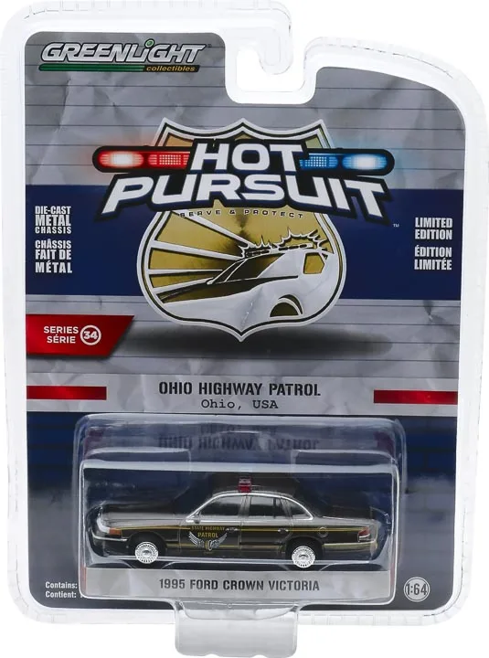 

GreenLight car 1/64 Hot Pursuit Heat-seeking police car season 34 Collection Metal Diecast Model Cars Toys