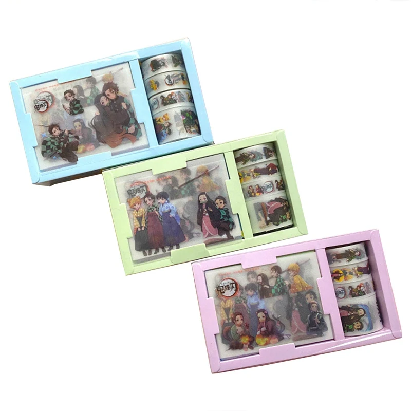 

Anime Demon Slayer Yin Washi Tape Paper DIY Decorative Adhesive Tape Stationery Masking Tapes Supplie Handbook