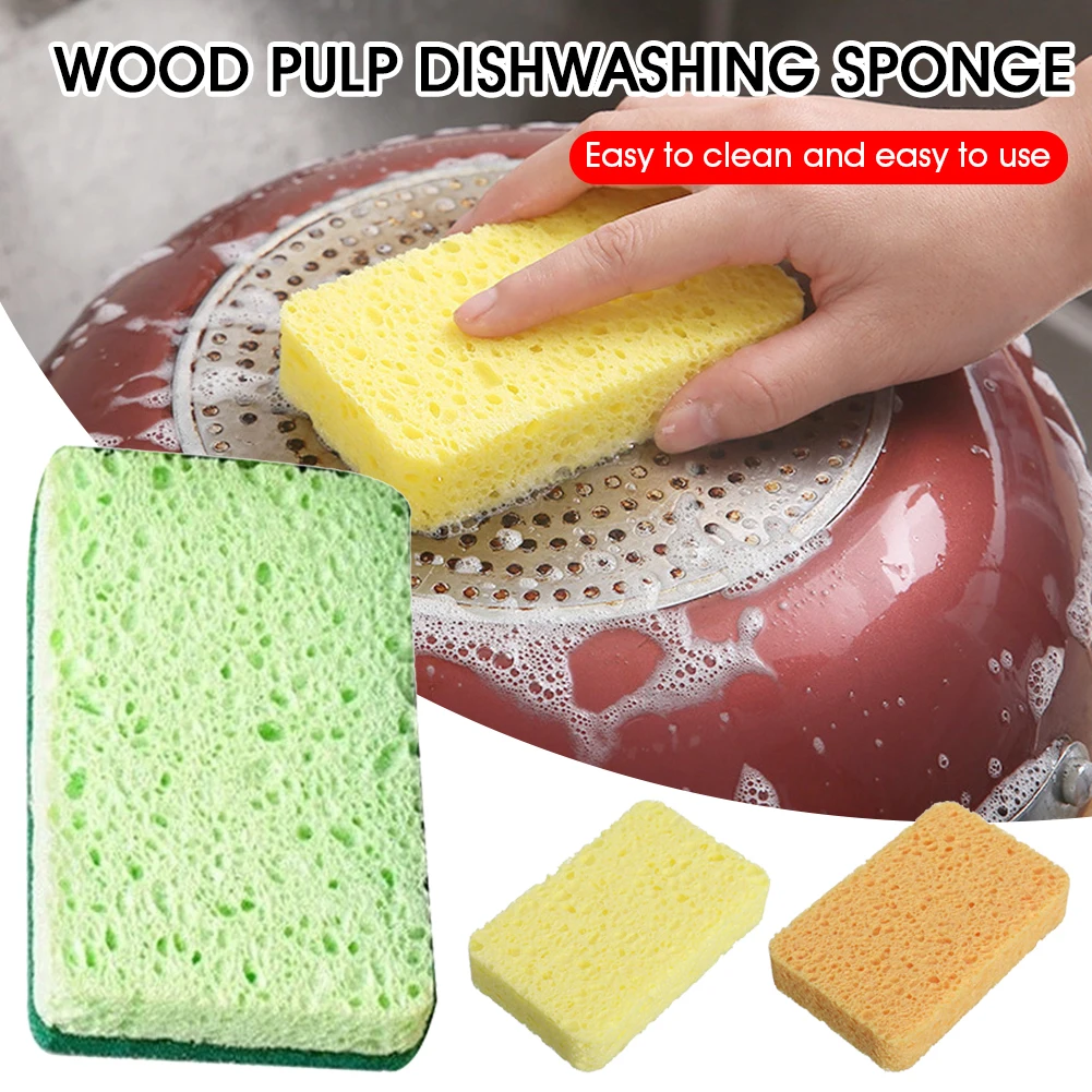 

1/5/10pcs Household Magic Sponge Kitchen Cleaning Brush Microfiber Scrub Sponges for Dishwashing Kitchen Accessories