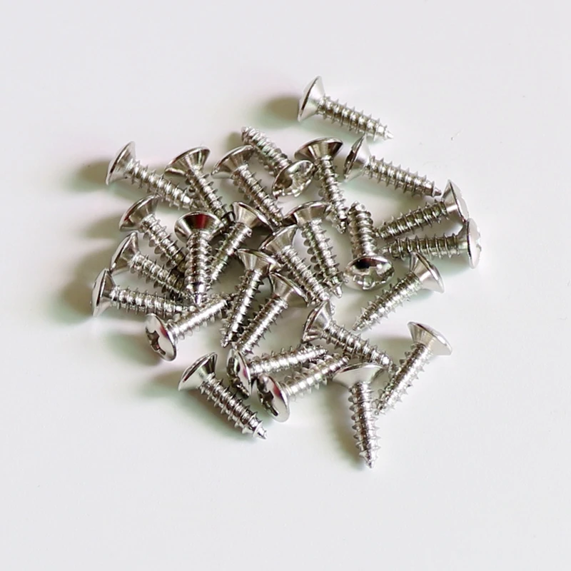 Бесплатная доставка 100 стандартные хромные/черные/Золотые винты для накладки на