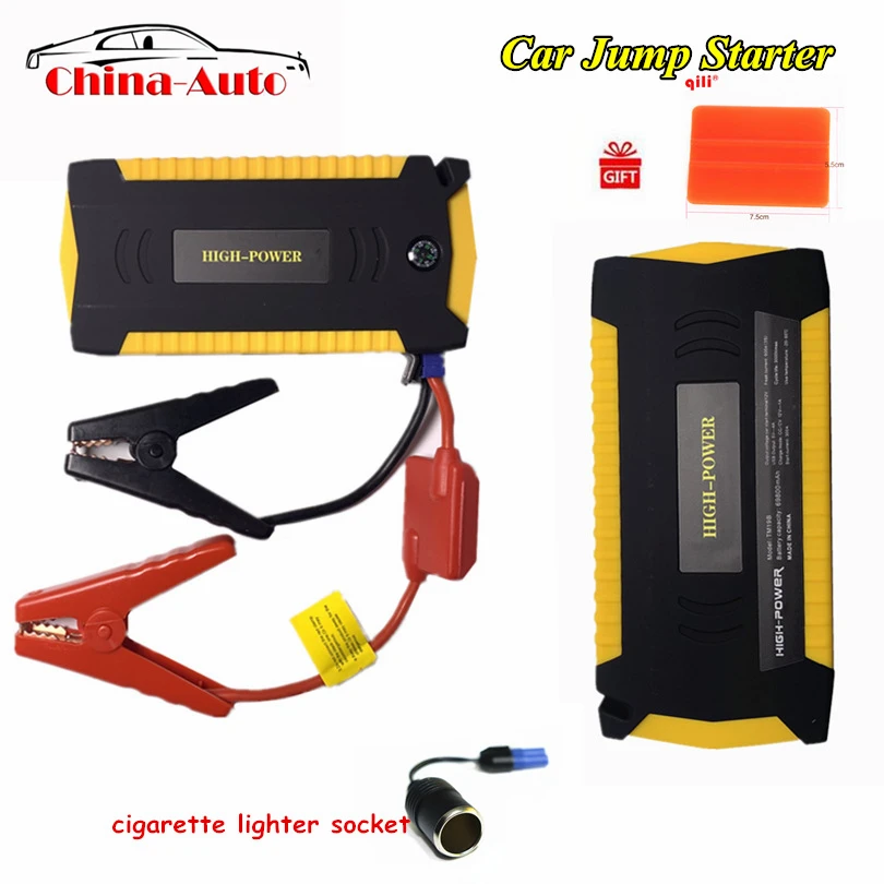Автомобильный пусковой аккумулятор 600A портативное пусковое устройство power Bank 12 В