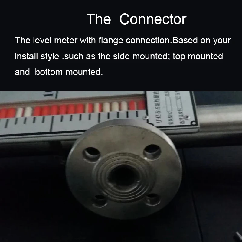 Магнитный индикатор уровня воды с боковым креплением на выходе 4 20 мА 1200 мм|water level