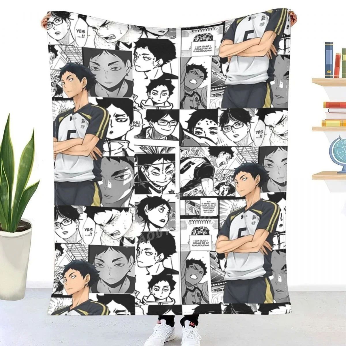 

Akaashi Keiji B & W плед одеяло шерпа постельное белье мягкое одеяло s