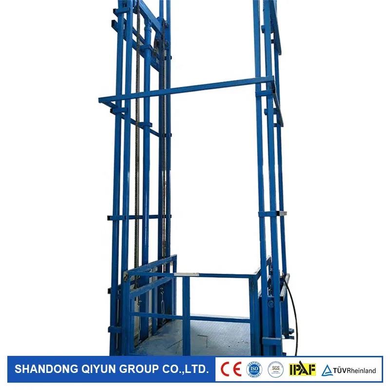 

Qiyun CE ISO High Quality Warehouse Cargo Lift Hydraulic Electric Lift Platform