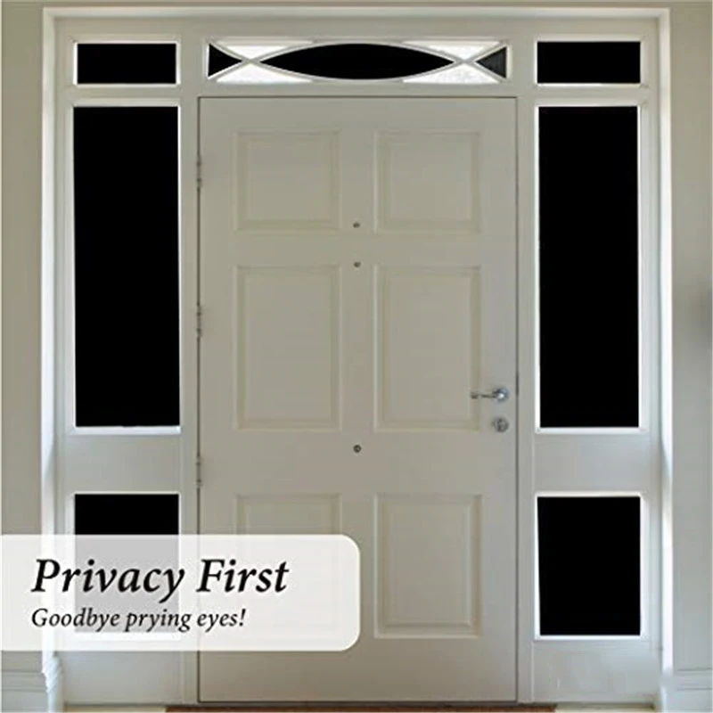 Статическое затемнение без клея полное пленка для окон уединение комнаты
