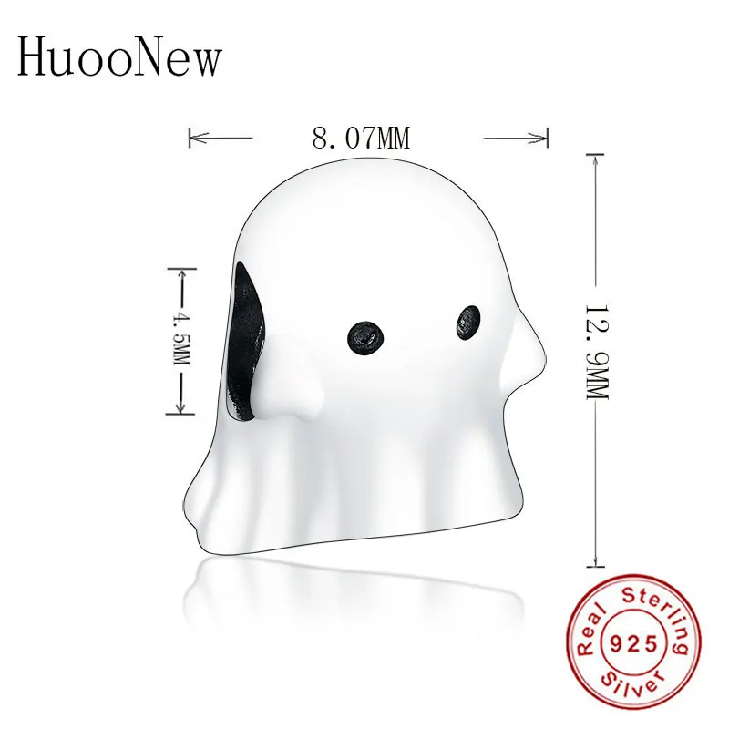 

Fit Original Pandora Charm Bracelet 100% 925 Silver Ghost The Boo Bead Pendant Making Women Christmas Berloque 2019 Whosale New