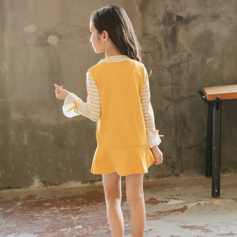 Комплекты одежды для девочек Новинка 2019 года летняя одежда футболка с длинными