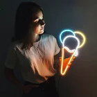 Светодиодная неоновая вывеска OHANEONK для мороженого, Рождественская елка, неоновые лампы для дома, вечеринки, спальни, пива, бара, Рождественское украшение для фона
