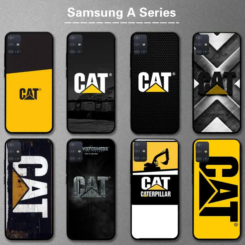 

CAT Excavator Caterpillars Phone Case For Samsung A01 A10 A02 A20 A31 A40 A50 S A52 A51 A70 A71 A80 A91 Cover Fundas Coque