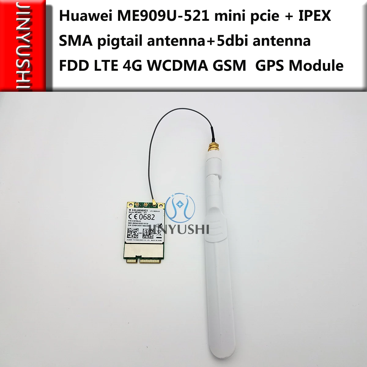 Huawei,    5dbi FDD LTE Mini pcie 4G WCDMA,   GPS,   GSM B1/B2/B3/B5/B7/B8/B20