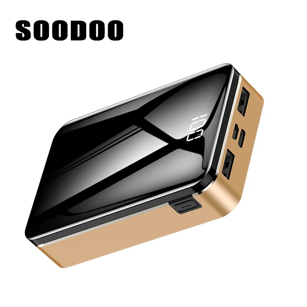 SOODOO 10000 мАч портативное ультратонкое полимерное зарядное устройство для быстрой