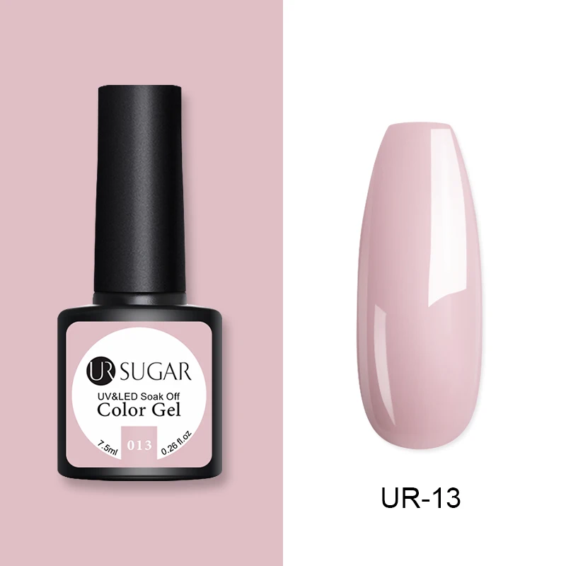 013 Ur Sugar 7,5 мл Цветной Гель-лак Полупостоянный 62 Цвета Гель-лак замачиваемый УФ светодиодный Гель-лак для ногтей без протирания верхнее покрытие лак - Цвет: 013