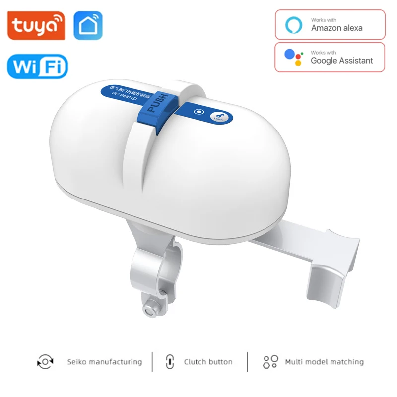 

Умный контроллер для воды и газа Tuya, wi-fi переключатель, автоматизация, управление через приложение, манипулятор, работает с Alexa Google Home, для ум...