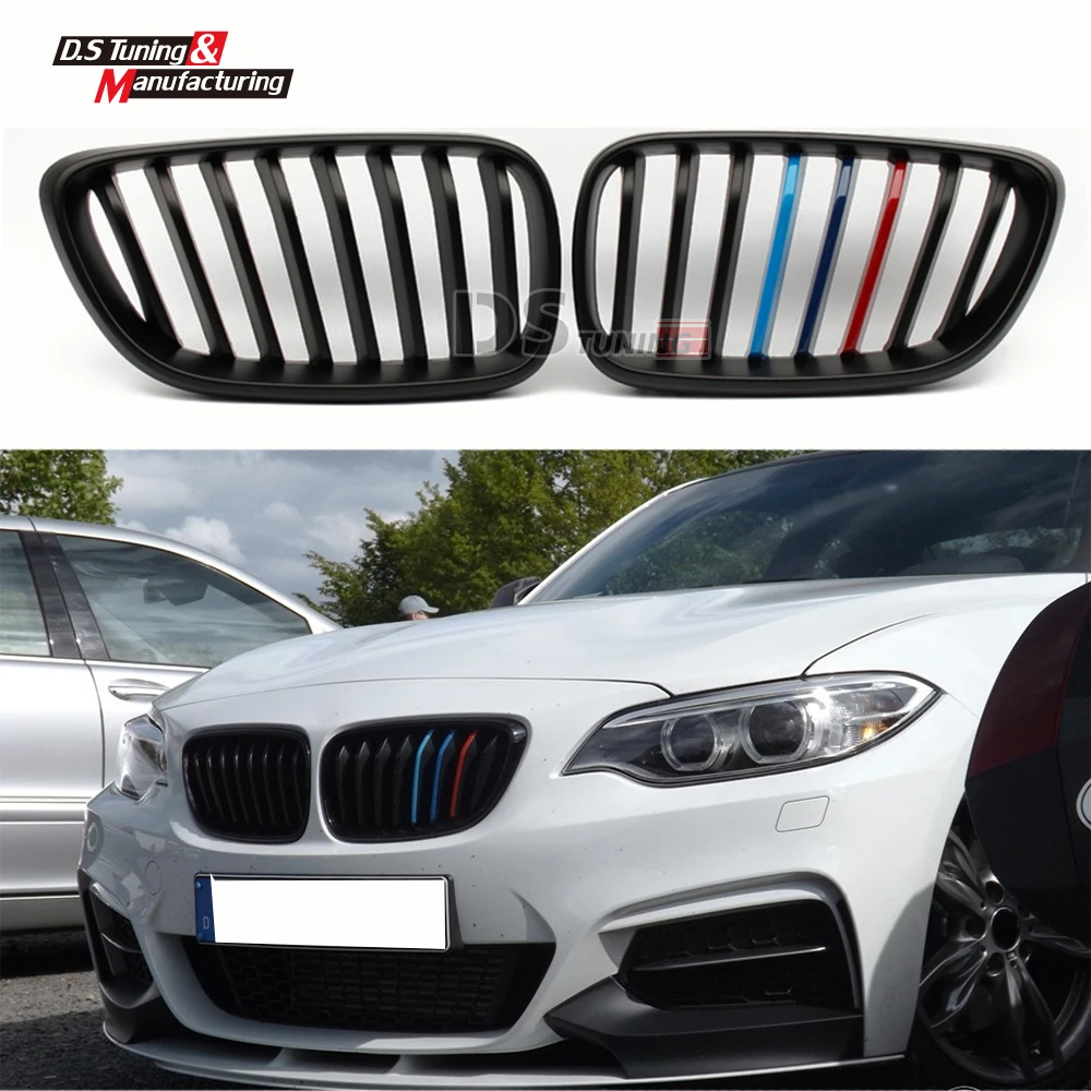 2 серии F22 Передняя M Цвет бампер грили гонки решетка для BMW LCI 2014 2015 двери Cabrio