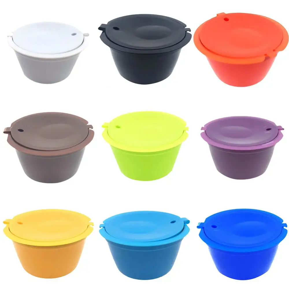 Multicolor Coffee Machine Capsule Filter Cup Reusable Coffee Capsules Cup Accessories For Nescafe Dolce Gusto Refillable Brewers