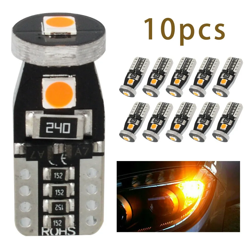 

10pcs T10 LED Bulb Light 3030 High Brightness Interior Reversing T10 W5W