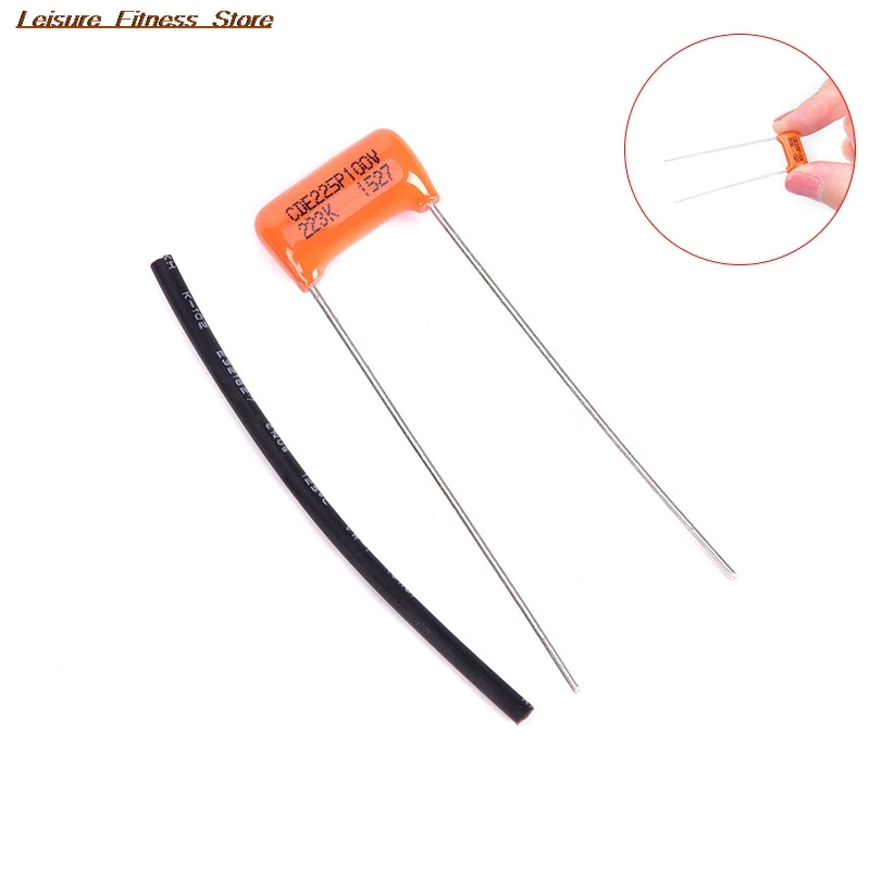 

1pc Bass Cap Guitar Capacitors Bass Guitar Bass Tone Capacitors 0.022UF 100V For Electric Guitar Capacitors Sprague Orange Drop