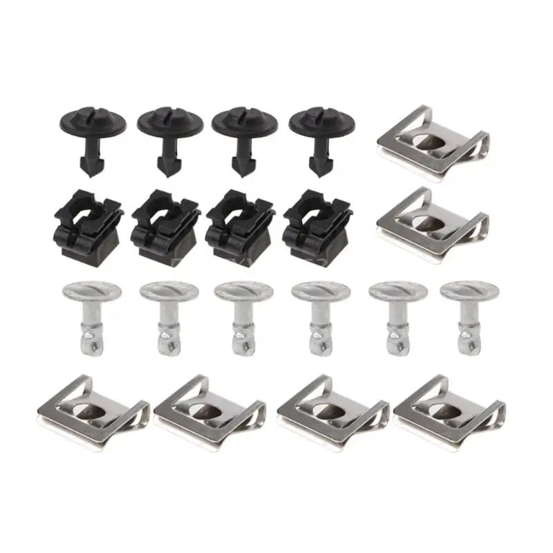

20PCS Undertray Guard Engine Under Cover Fixing Clips Screw KIT for audi A4 A6