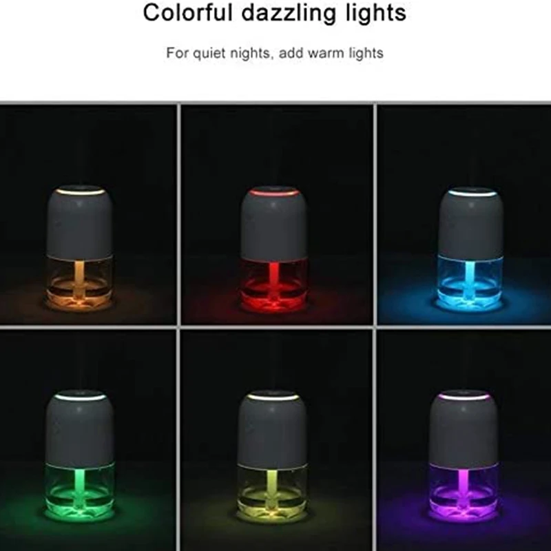 

Mini Portable Aroma Diffuser Wireless Air Humidifier, Small Cool Mist Quiet , USB Desk Top Humidifier Atomizer Diffuser