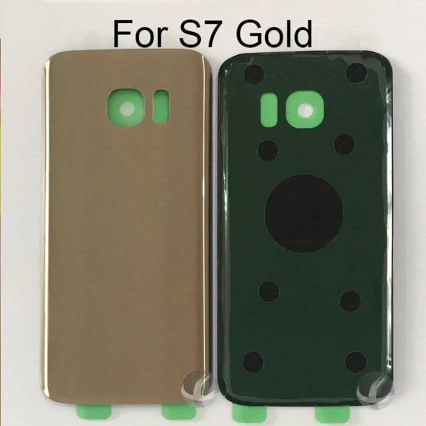 Задний стеклянный корпус + клей для samsung Galaxy S7 Edge G930 G935F G9350 задняя панель Крышка