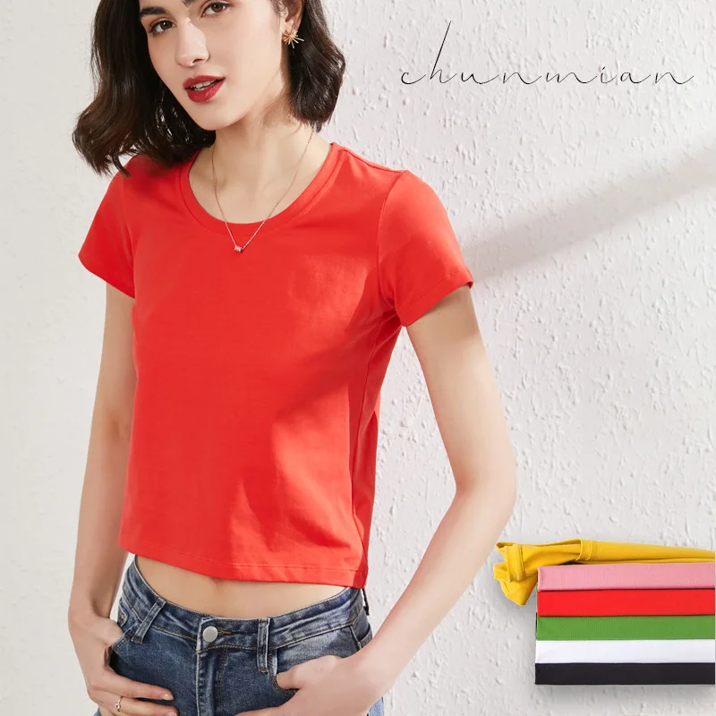 

New High quality fashion casual breathable women's short sleeve soft T-shirt