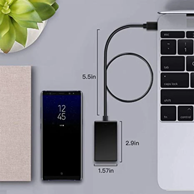 

4-port Usb 3.0 Hub High-Speed Hub Usb C Hub Splitter with 4 Ports approx 75X40X10mm/2.76X1.57X0.39in