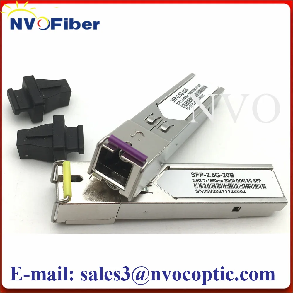 5 пар/партия трансивер Bidi SC SFP 20KM SM 2 5G 1490 нм DDM коммутатор модуля 488 Гбит/с