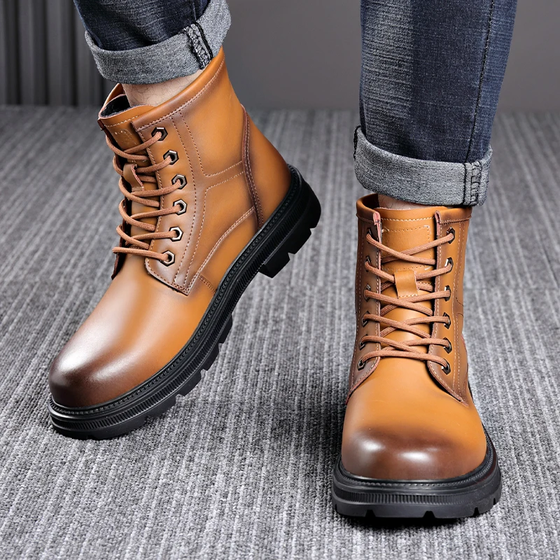 Мужские Роскошные модные ковбойские ботинки для сцены и ночного клуба черные