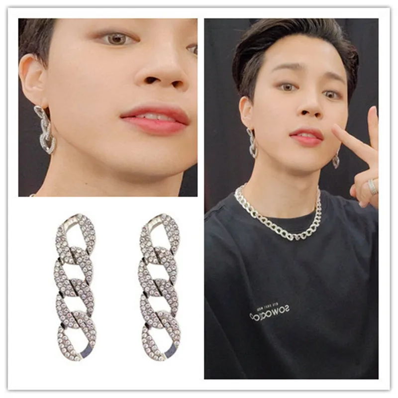 

KPOP Bangtan A Pair Of Earring JIMIN Earring Fans Collection