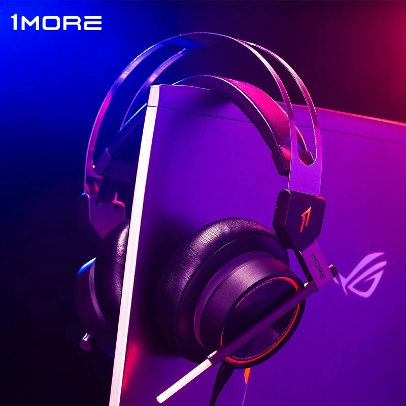 

1MORE Head-Mounted Gaming Headset E-Sports Earphone for PC Gamer 7.1 Surround Sound Color LED ENC Dual Microphone Noise Reduce