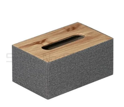 

Роскошный высококачественный чехол из искусственной кожи для салфеток, деревянный ящик для хранения, держатель для бумажных салфеток, коро...