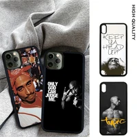 2pac tupac rapper singer soft tpu hard pc cell phone case for iphone 12 11 pro max xs x xr 7 8 6 6s plus se 2020 cover