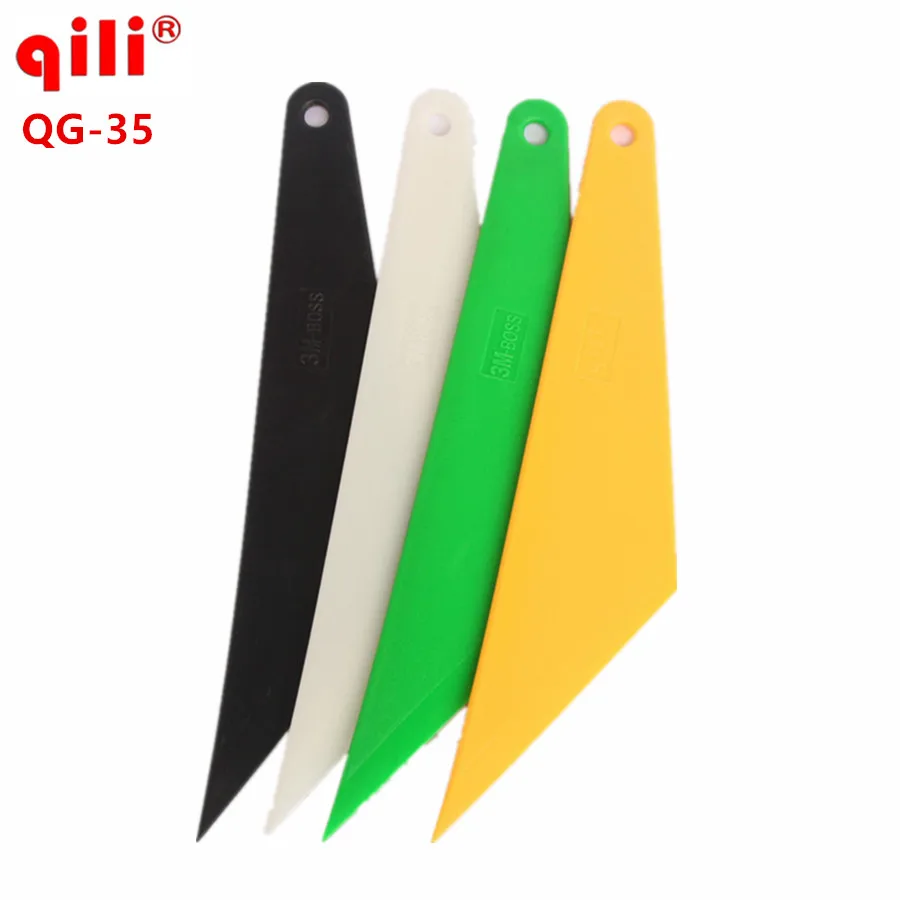

Qili QG-35 Car vinyl Film Sticker wrapping tool Pointed end Squeegee Scraper Tools High Temperature Resistant Pom