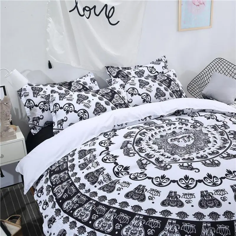 JIndia серия Мандала Комплект постельного белья пододеяльник с 3D рисунком