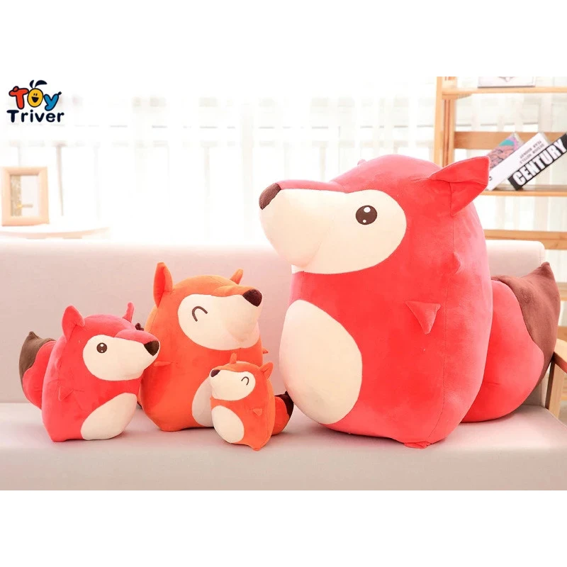 Плюшевые игрушки Kawaii Fox мягкие лисы кукла диванная подушка для детей маленьких