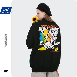 Мужская толстовка с принтом маргариток 2020 Осенняя толстовка в стиле хип-хоп большого размера Мужская толстовка в стиле Харадзюку толстовка 1331W