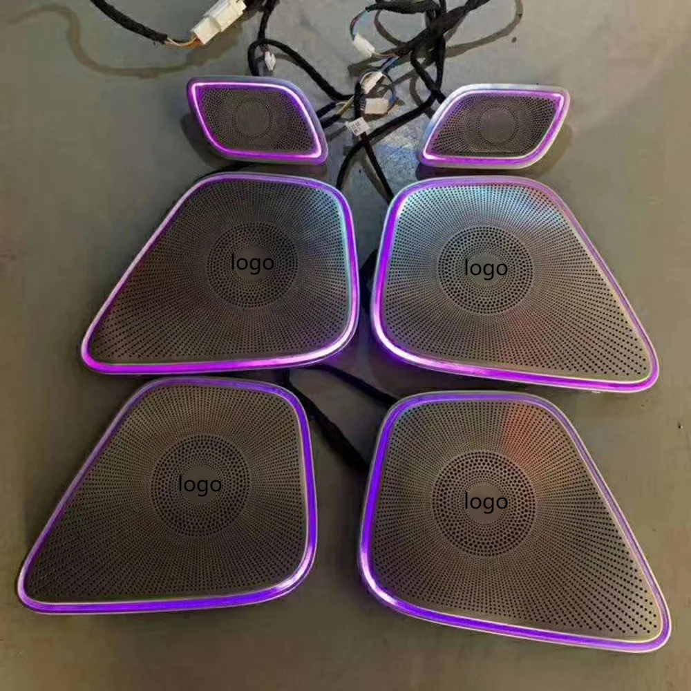 

Car Audio Speaker Cover with LED for mercedex benz A Class W177 2019 Year Car Door Speaker Ambient Light Car Accessories