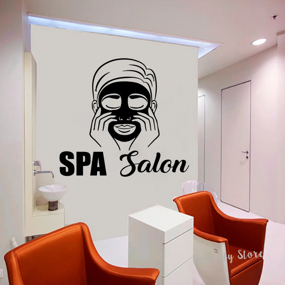 Спа салон знак плакат наклейки украшения интерьера дома стены виниловые уход за