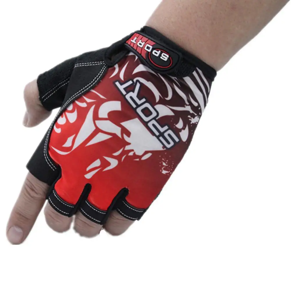 

[ Clearance Sale ] 1 Pair Unisex Kids Anti-slip Breathable Bike Motorcycle Half Finger Gloves Outdoor Cycling Hand Protect Wear