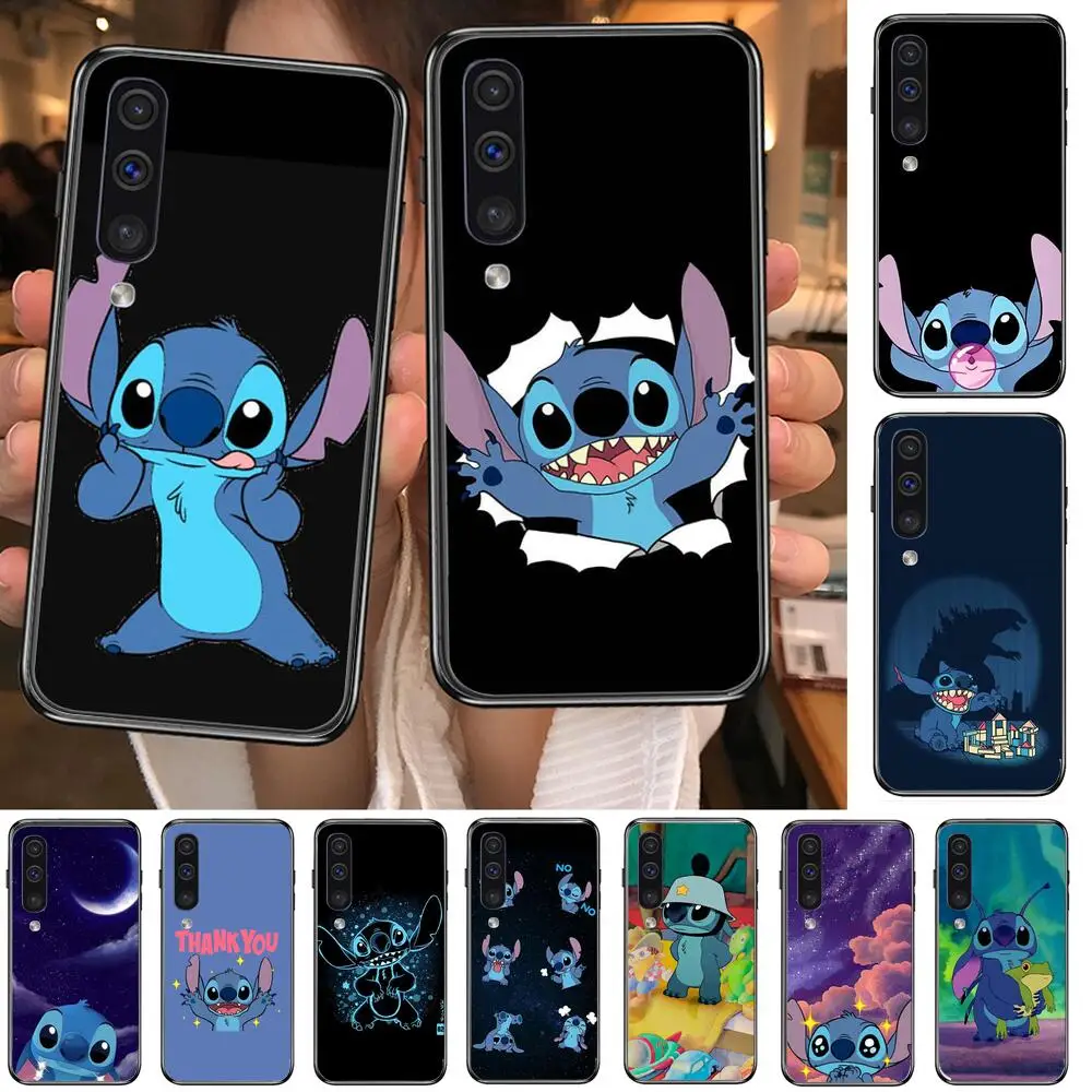 

Stitch Phone cover hull For SamSung Galaxy S 8 9 10 20 21 S30 Plus Edge E S20fe 5G Lite Ultra black soft