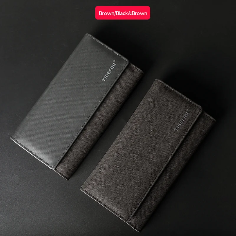 Tigernu повседневный мужской длинный кошелек монета Мульти для карманных денег