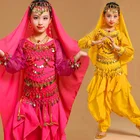 Костюм для танца живота, детский, с монетками и блестками, 5 шт.комплект