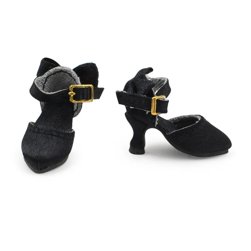 

Handmade Shoes for 30cm Blyth Doll Shoes High Heel Silk Fit for Joint Doll Licca Azone 1/8 BJD Doll Factory Doll Accessories